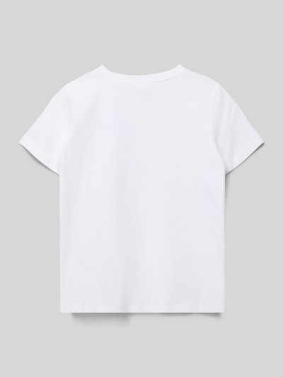 Champion T-Shirt mit Label-Stitching und Rundhalsausschnitt Weiss 3
