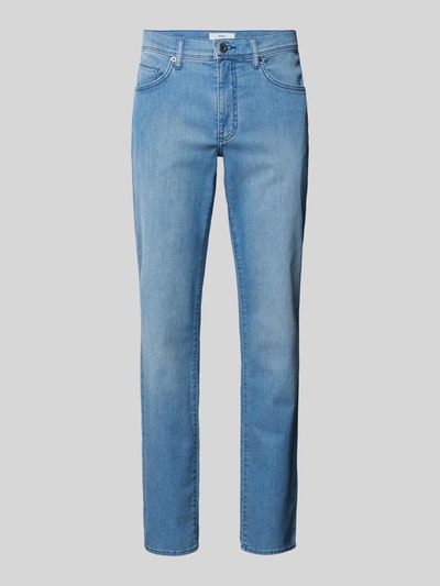 Brax Straight fit jeans met labelpatch, model 'CADIZ' Lichtblauw - 2