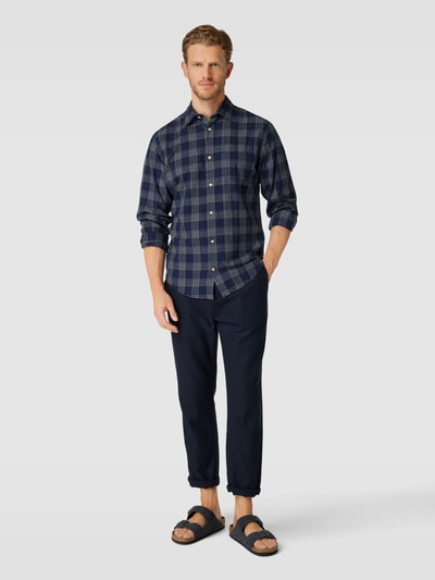 Jack & Jones Premium Koszula casualowa o kroju slim fit ze wzorem w kratę model ‘BLUSUMMER’ Granatowy 1