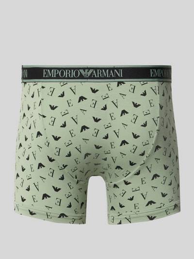 Emporio Armani Slim Fit Trunks aus Baumwoll-Mix Rostrot 3
