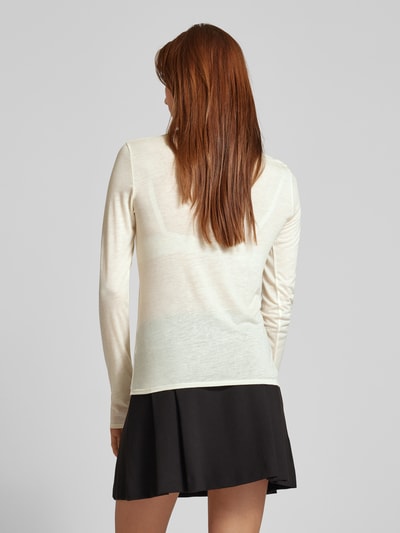 Drykorn Shirt met lange mouwen en turtleneck, model 'FJOLA' Ecru - 5