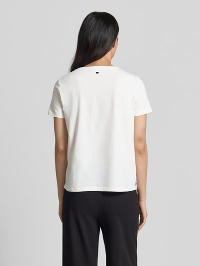 Weekend Max Mara Regular Fit T-Shirt aus Baumwoll-Leinen-Mix Modell 'GENIO' Weiss 5