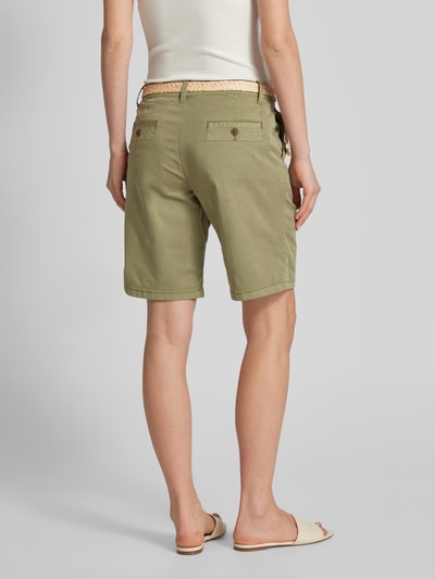 Esprit Regular Fit Shorts mit Gürtel in Flecht-Optik Khaki 5