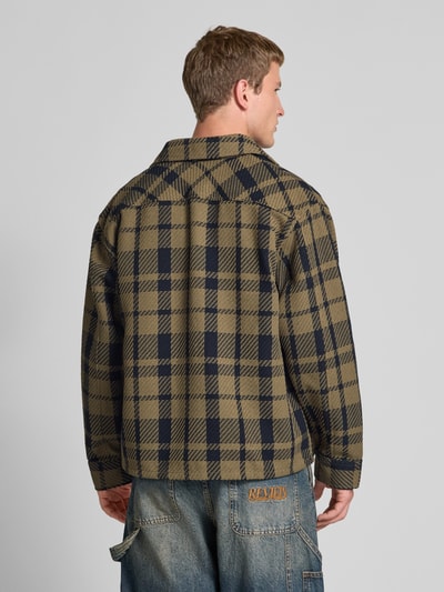 REVIEW Regular fit vrijetijdsoverhemd met borstzakken Olijfgroen - 5