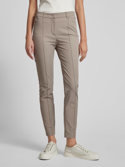 Raffaello Rossi Stoffen broek met steekzakken, model 'ANINA' Taupe - 4