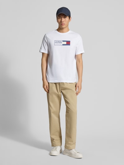 Tommy Hilfiger Regular Fit T-Shirt aus reiner Baumwolle Weiss 1