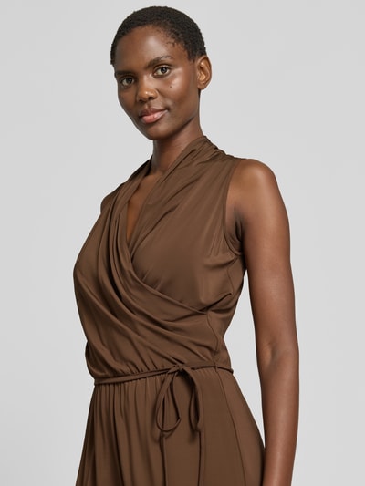 Weekend Max Mara Jumpsuit aus Viskose-Mix Modell 'TROPICO' Mittelbraun 3