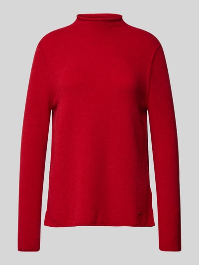 Brax Gebreide pullover met labeldetail, model 'LEE' Rood - 2