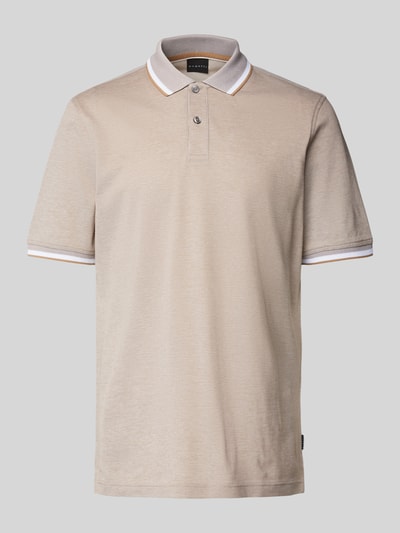 bugatti Poloshirt mit Label-Detail Camel 2