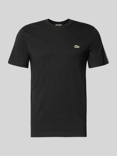 Produktfoto, Regular Fit T-Shirt aus reiner Baumwolle von Lacoste, Optik: Unifarben, Label-Applikation, Rundhals, Ärmelform: Kurzarm