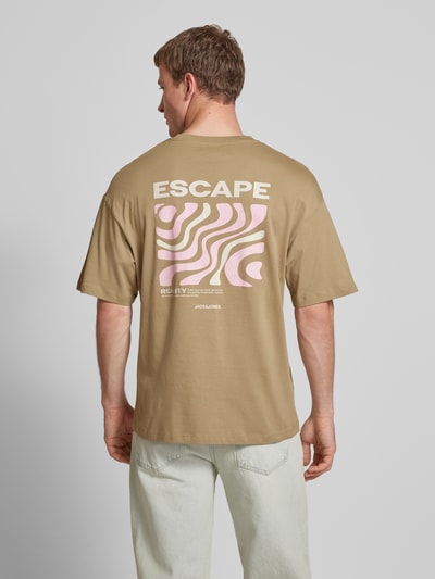 Jack & Jones T-Shirt mit Label-Print Beige 5