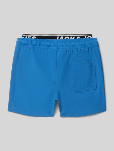 JACK & JONES regular fit zwemshort met logodetail model 'Maui' Koningsblauw - 3