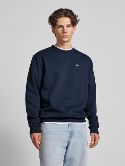 Tommy Jeans Sweatshirt met logostitching Marineblauw - 4