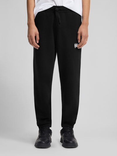 Hugo Blue Loose Fit Jogginghose aus reiner Baumwolle Modell 'NYROTRO' Black 4