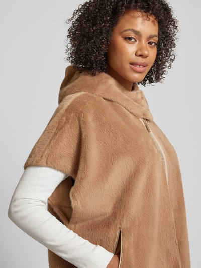 WHITE LABEL Jacke aus Kunstfell Cognac 3