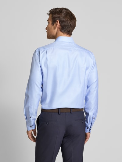 Stenstroms Body Fit Business-Hemd mit Knopfleiste Bleu 5