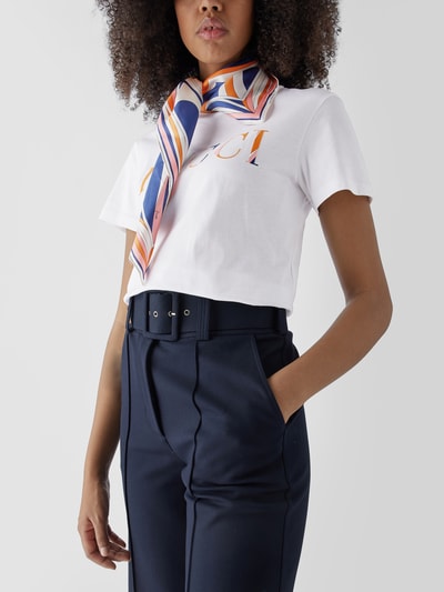 Emilio Pucci T-Shirt mit Brand-Schriftzug Weiß 3