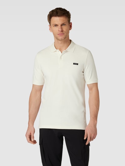 CK Calvin Klein Poloshirt in effen design Beige - 4