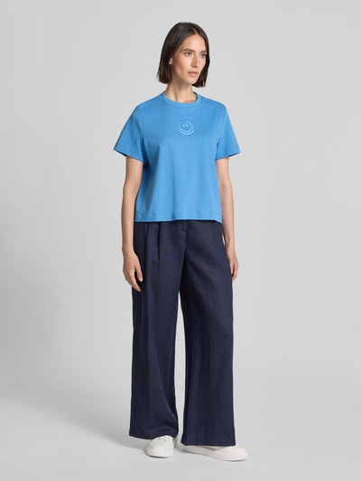 Vero Moda Oversized T-Shirt aus reiner Baumwolle Modell 'SARA METTE' Bleu 1