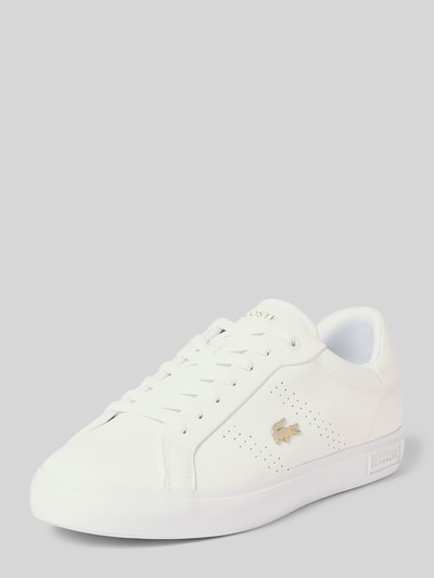 Lacoste Sneaker mit Label-Details Modell 'POWERCOURT' Weiss 1