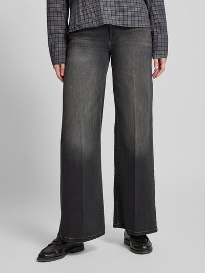 Raffaello Rossi wide fit jeans met dark-wash-effect model 'SEVENTY' Antraciet - 4