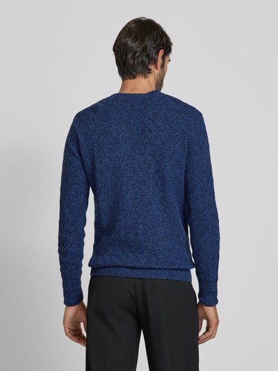 RAGMAN Gebreide pullover met structuurmotief Marineblauw - 5