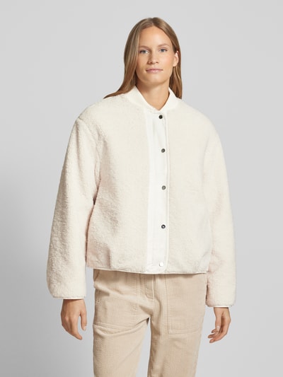 OPUS Fleecejacke mit Stehkragen Modell 'Helda' Offwhite 4