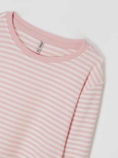 Only Shirt met lange mouwen en stretch, model 'Josse' Apricot - 2