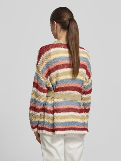 Weekend Max Mara Loose Fit Cardigan aus reinem Leinen Modell 'BONITO' Rot 5
