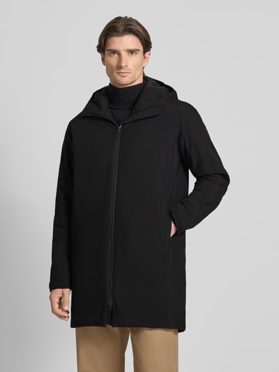 SCANDINAVIAN EDITION Jacke in Überlänge Modell 'Nimbus' BLACK 4