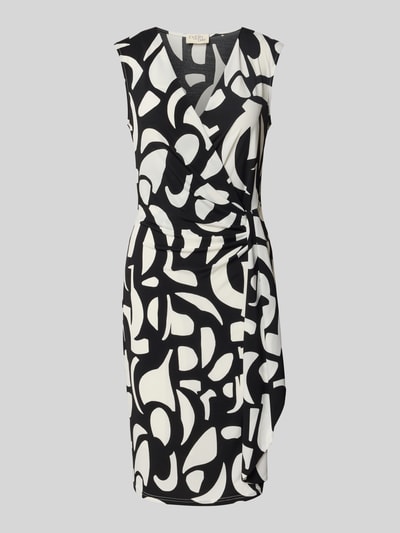 Vera Mont Knielanges Cocktailkleid in Wickel-Optik Black 2