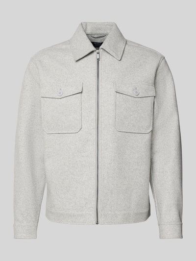 MCNEAL Regular fit overhemdjack met kentkraag Donkergrijs gemêleerd - 2