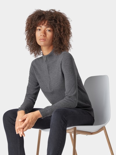 Arch4 Strickpullover mit Bündchen Mittelgrau 6