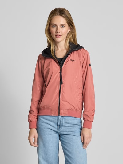 khujo Bomberjacke mit Label-Print Modell 'SEEAM' Altrosa 4