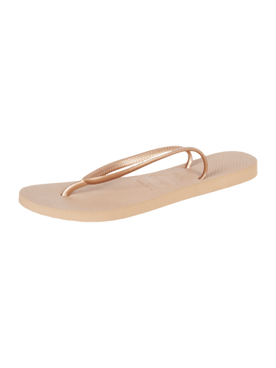 Havaianas Zehentrenner mit Logo am Riemen Rose 1