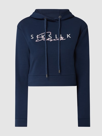 SIK SILK Boxy Fit Hoodie mit Logo  Marine 2