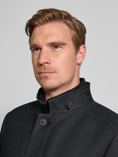 Roy Robson Płaszcz ze stójką Średnioszary 3