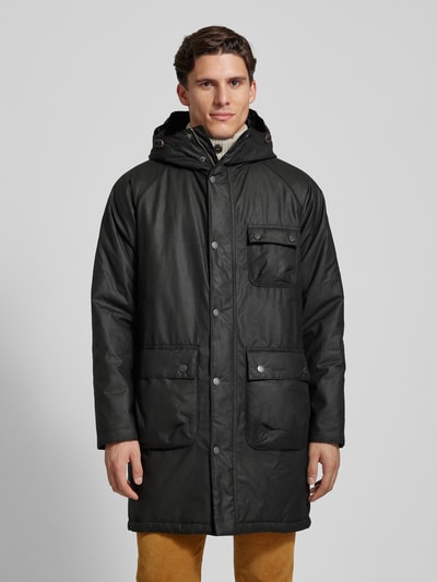 Barbour Jacke mit Pattentaschen Modell 'WINTER WAX' Black 4