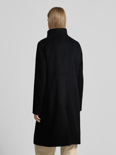 Fuchs Schmitt Płaszcz wełniany ze stójką Czarny 5