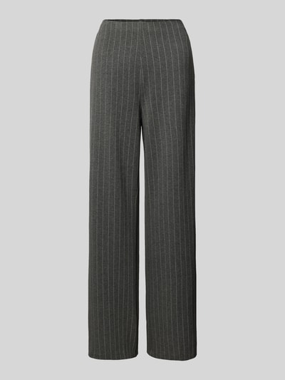 EDITED Straight leg stoffen broek met ritssluiting opzij Middengrijs - 1