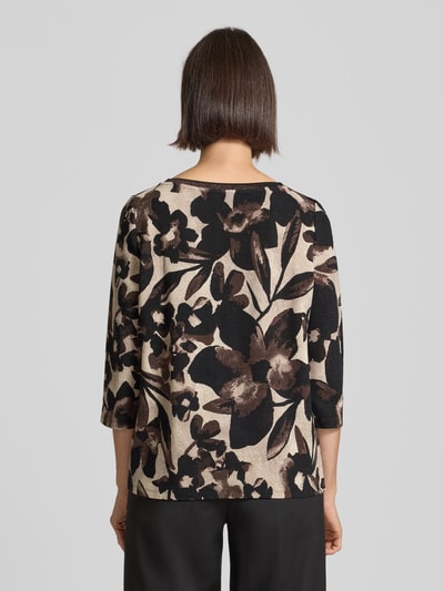 Betty Barclay T-Shirt mit Rundhalsausschnitt und 3/4-Arm Dunkelbraun 5