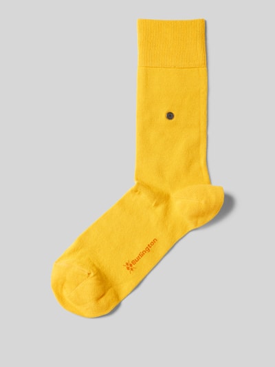 Burlington Socken mit Label-Detail Gelb 1