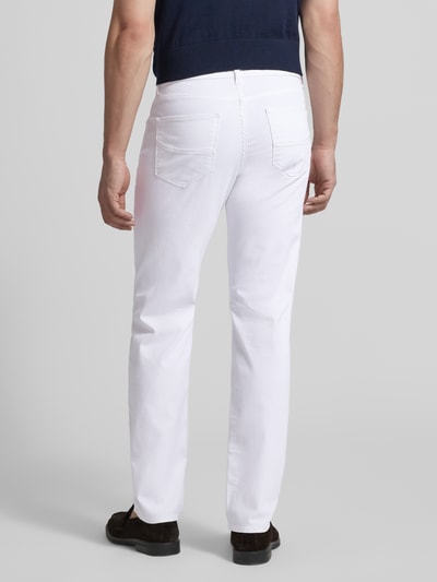 Brax Regular Fit Jeans im Used-Look Modell 'Cadiz' Weiss 5