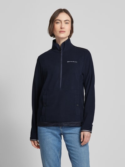 FIRE + ICE Fleecepullover met opstaande kraag, model 'CADDY' Donkerblauw - 4