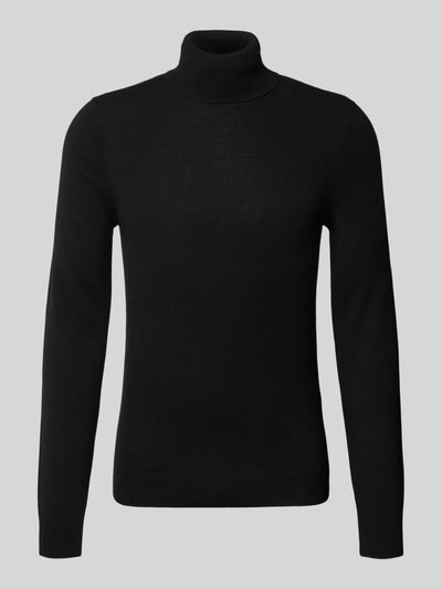 MCNEAL Regular fit coltrui van wolmix met kasjmier Zwart - 2