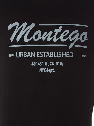 Montego T-Shirt mit Logo-Print  Black 2