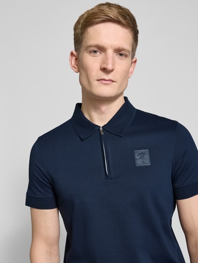 JOOP! Collection Poloshirt mit kurzem Reißverschluss Modell 'Brizio' Marine 3