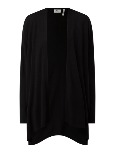 s.Oliver BLACK LABEL Cardigan met kasjmiergehalte  Zwart - 2