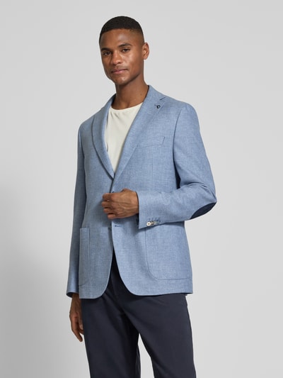 DIGEL Marynarka o kroju modern fit z nakładanymi kieszeniami model ‘Edward’ Jasnoniebieski 4