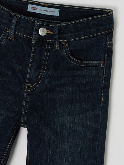 Levi’s® Kids Jeansy o kroju super skinny fit z dodatkiem streczu model ‘710’  Jeansowy niebieski melanż 2